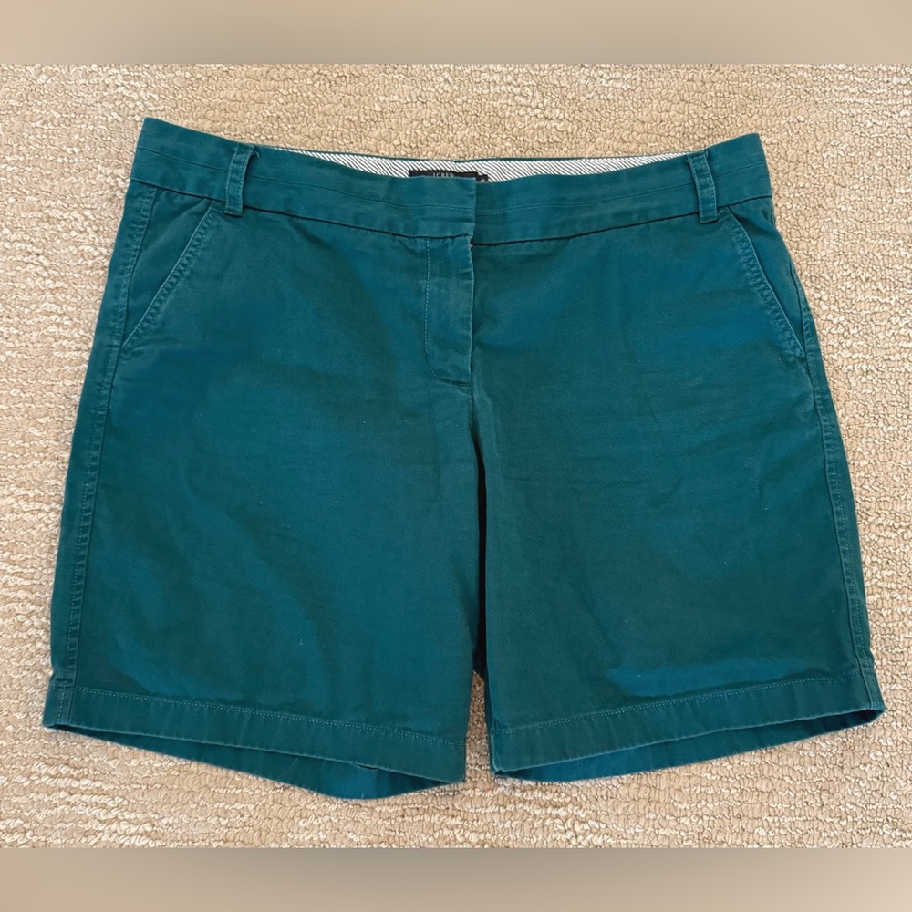 J. Crew Dark Teal Women's Bermudas